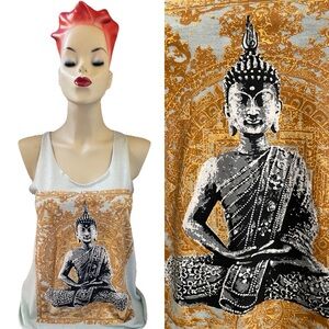 BEAR DANCE Wearable Art YOGA Style TANK TOP Size Small